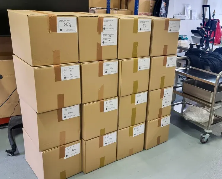 Orders packed and ready to ship