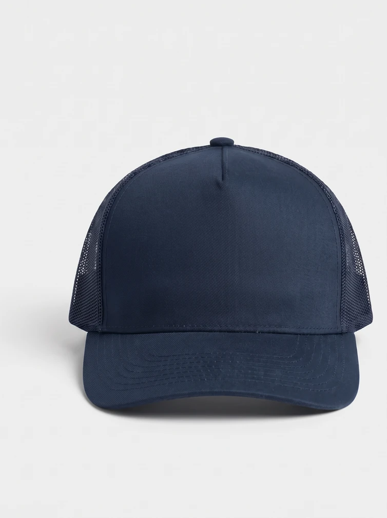 Trucker cap “Rapper”, Atlantis Headwear Rapper Cotton, navy, ready to print