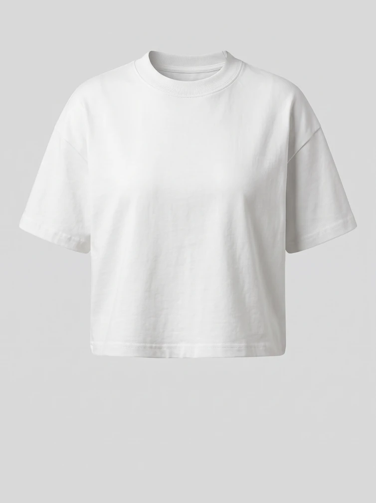 Crop top dámský těžký Next Level Apparel N 7610, bílá, připravené k potisku
